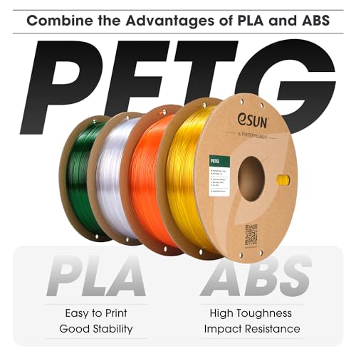 PETG 3D Printer Filament 1.75mm 1KG Spool Solid Black T6496