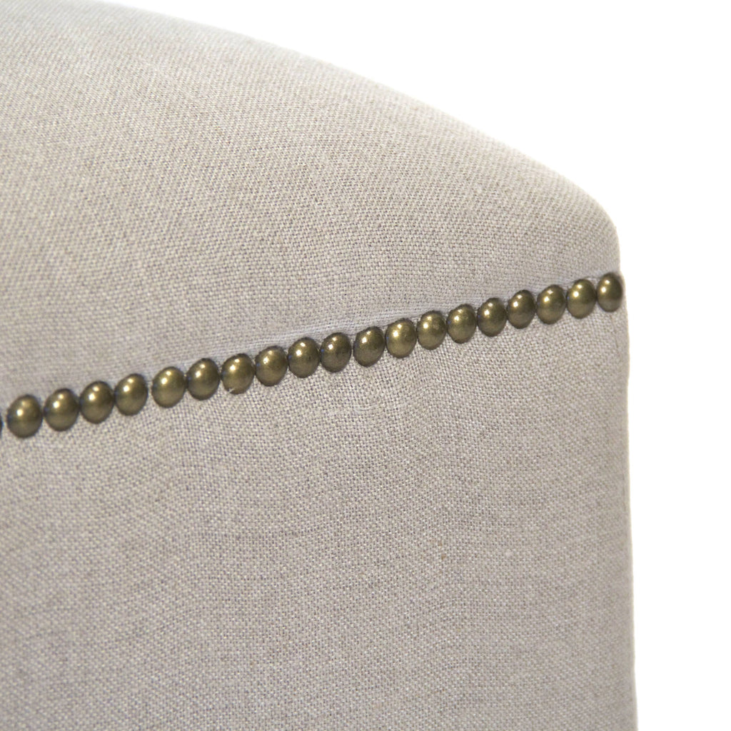 Cubic Stool Natural Linen W68309