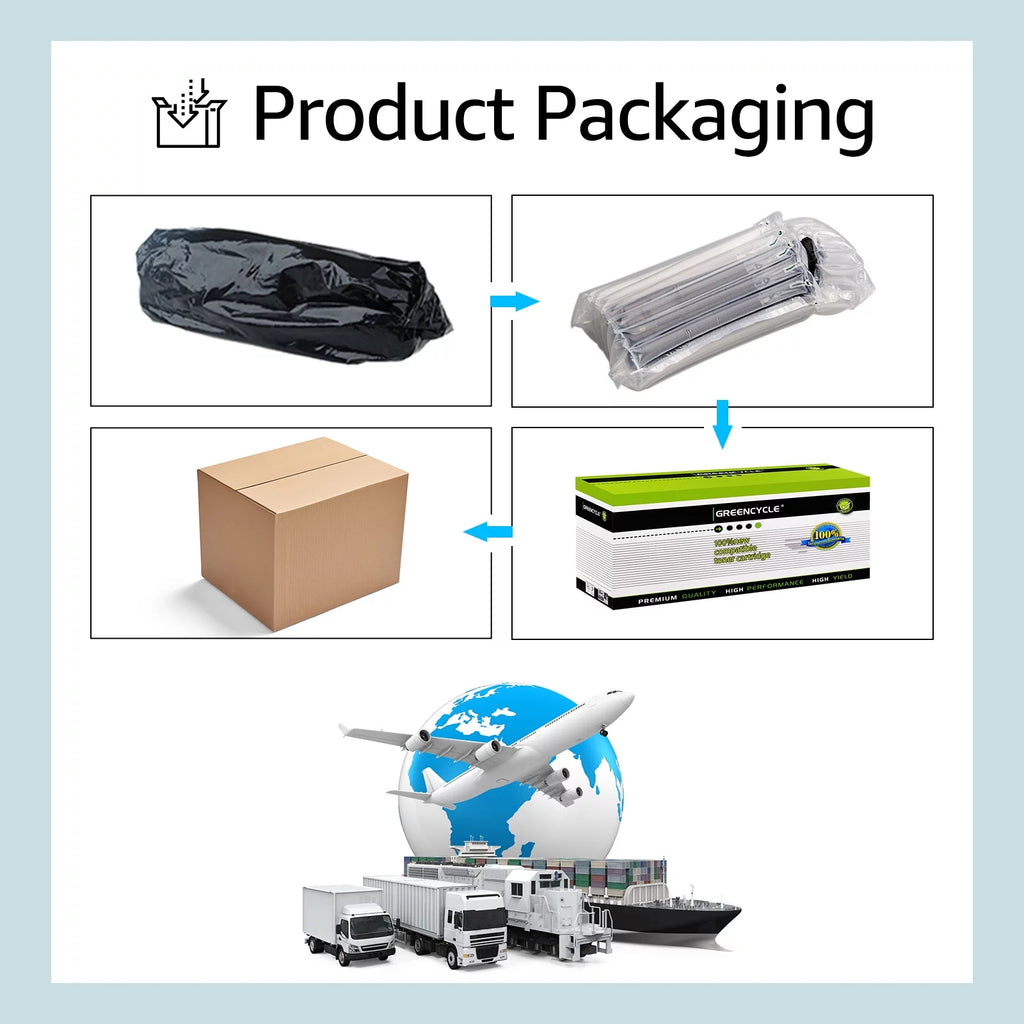 4 Pack Black Toner Cartridge Replacement P1763
