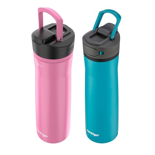 Vacuum-Insulated Stainless Steel Water Bottle 24oz 2-Pack M5146