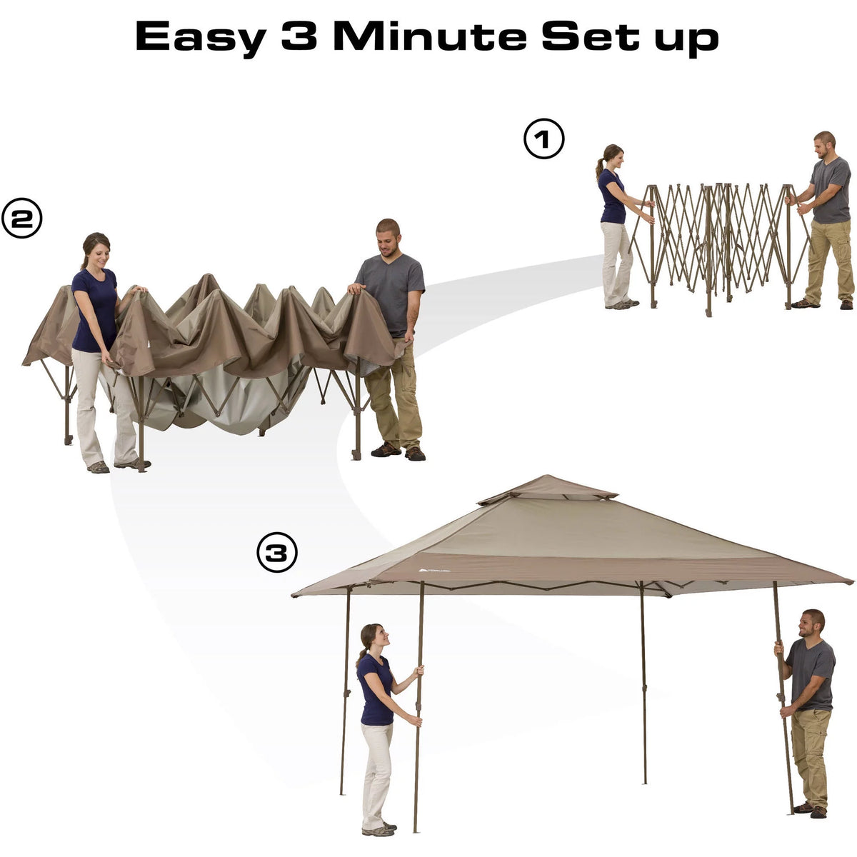13' x 13' Beige Instant Outdoor Canopy E4235