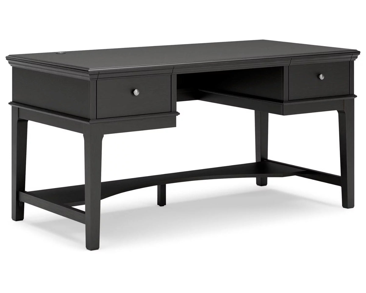 Black Home Office Desk L6716