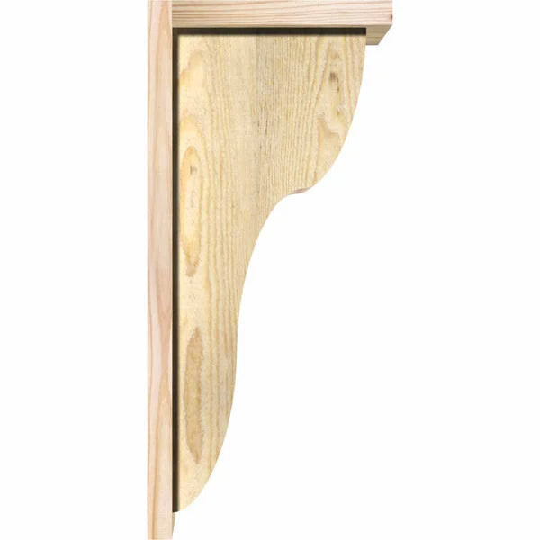 Carmel Rough Sawn Corbel w/Backplate, Douglas Fir Q2266
