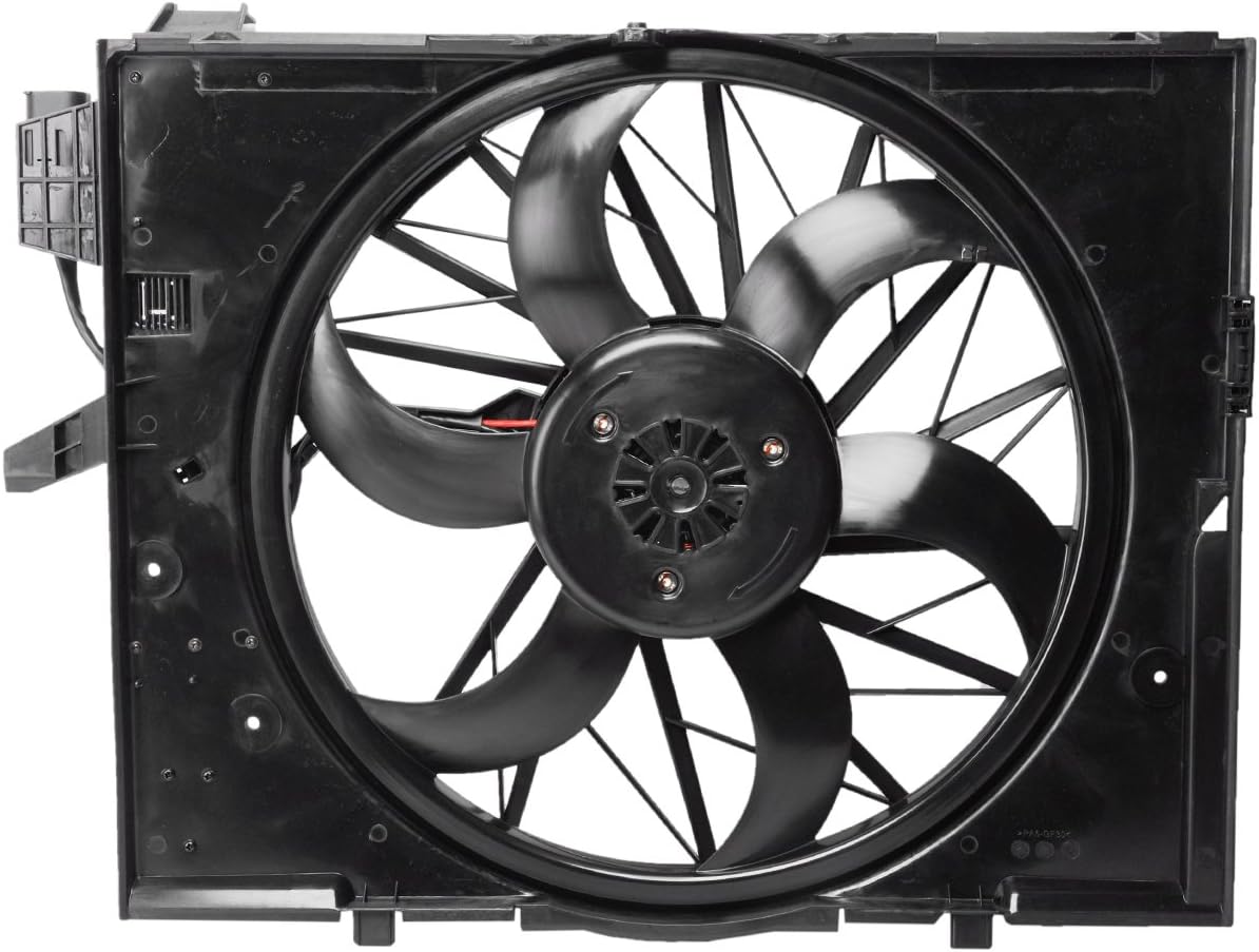 Radiator Cooling Fan Assembly Compatible with BMW E60 525i 530i 2004-2005 G597743