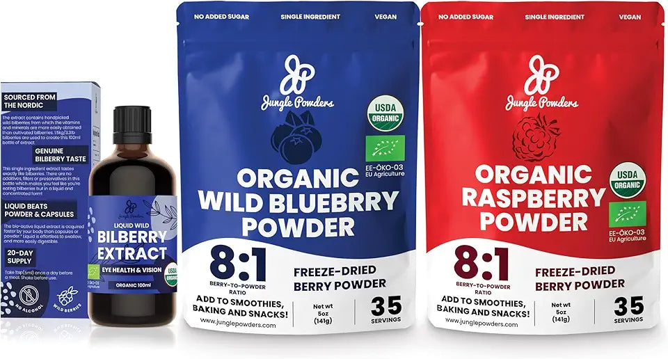 Organic Blueberry Raspberry Powder Bundle B80915
