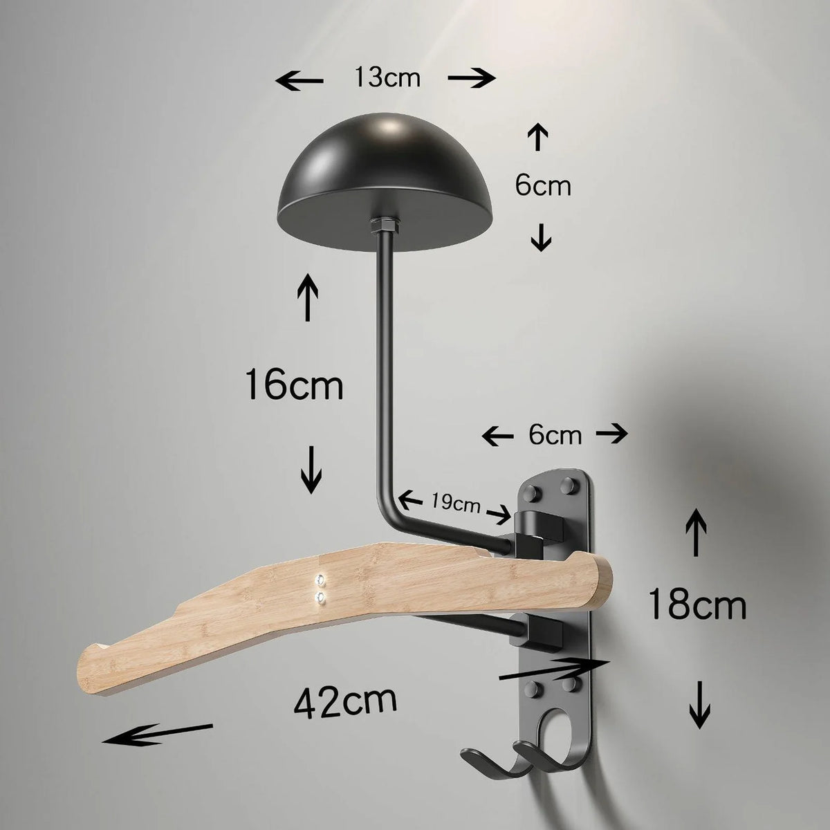 Helmet Wall Mount with 2 Caps J488150
