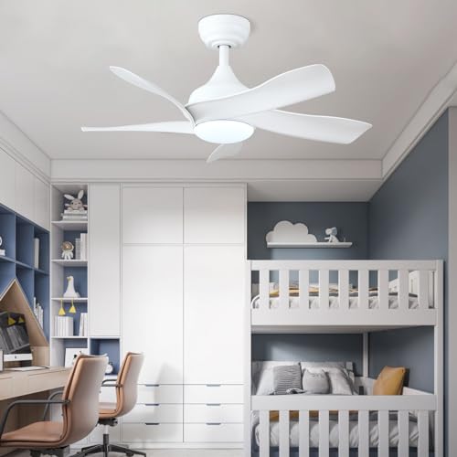 White 36 Inch Ceiling Fan with Remote Control K901201