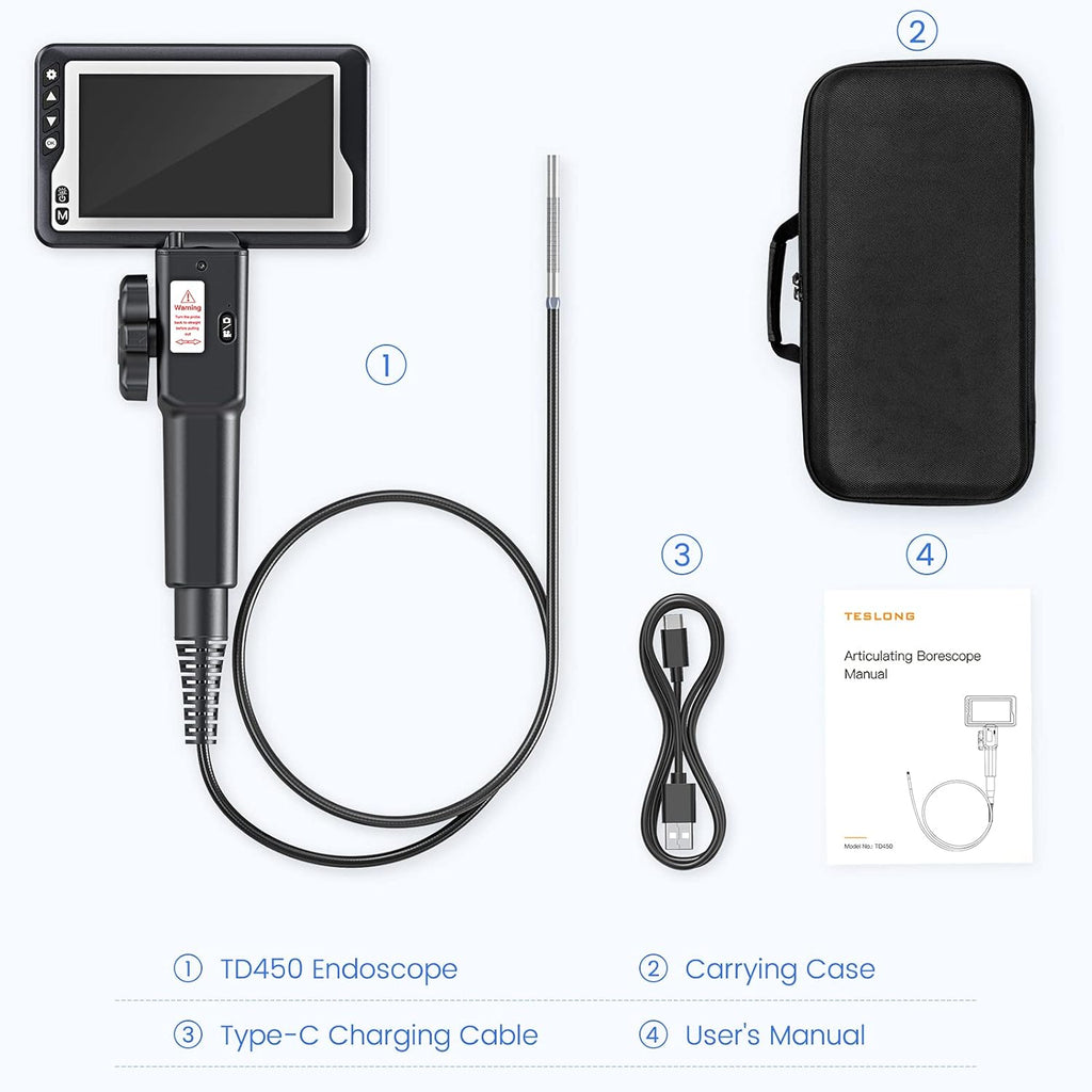 Articulating Borescope with 4.5inch LCD Monitor K9112