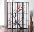 4-Panel Folding Shoji Screen Room Divider Z657659