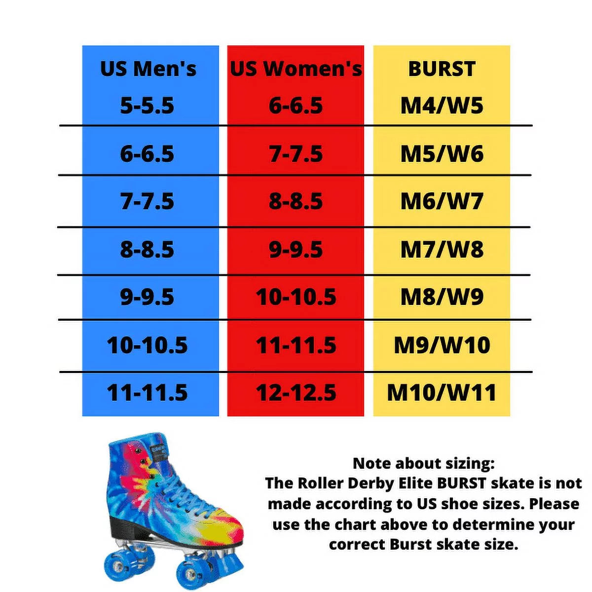 Tie Dye Roller Skate O600712