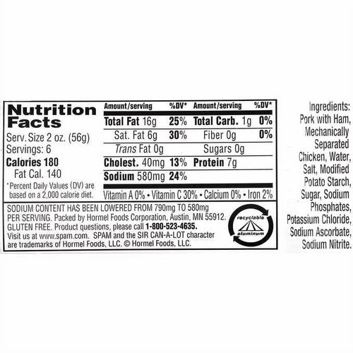 12 oz 8-count Less Sodium Canned Meat K777
