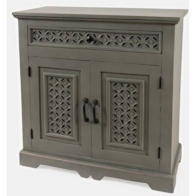 2 Door Accent Cabinet Antique Gray V72225