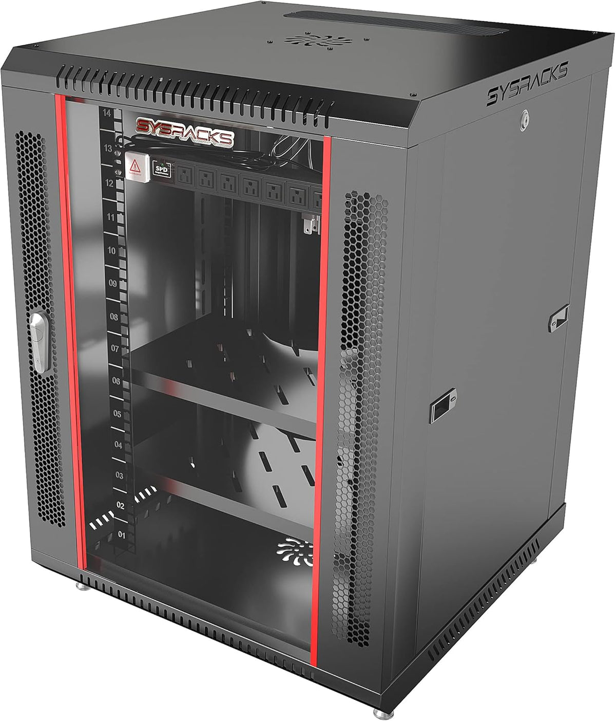 15U Locking Wall Mount Server Rack O295