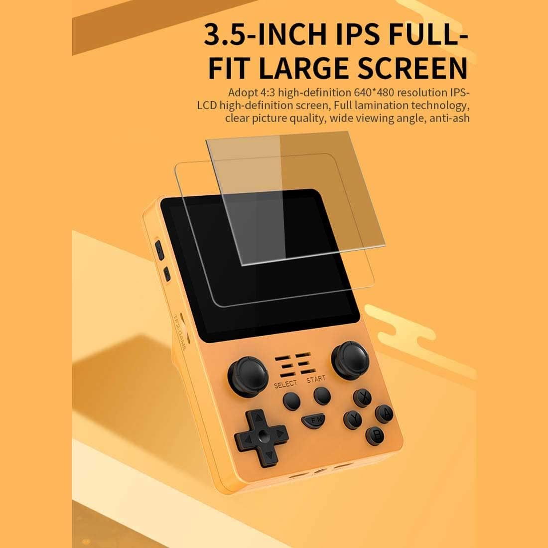 Yellow 3.5 Inch Handheld Game Console A4746