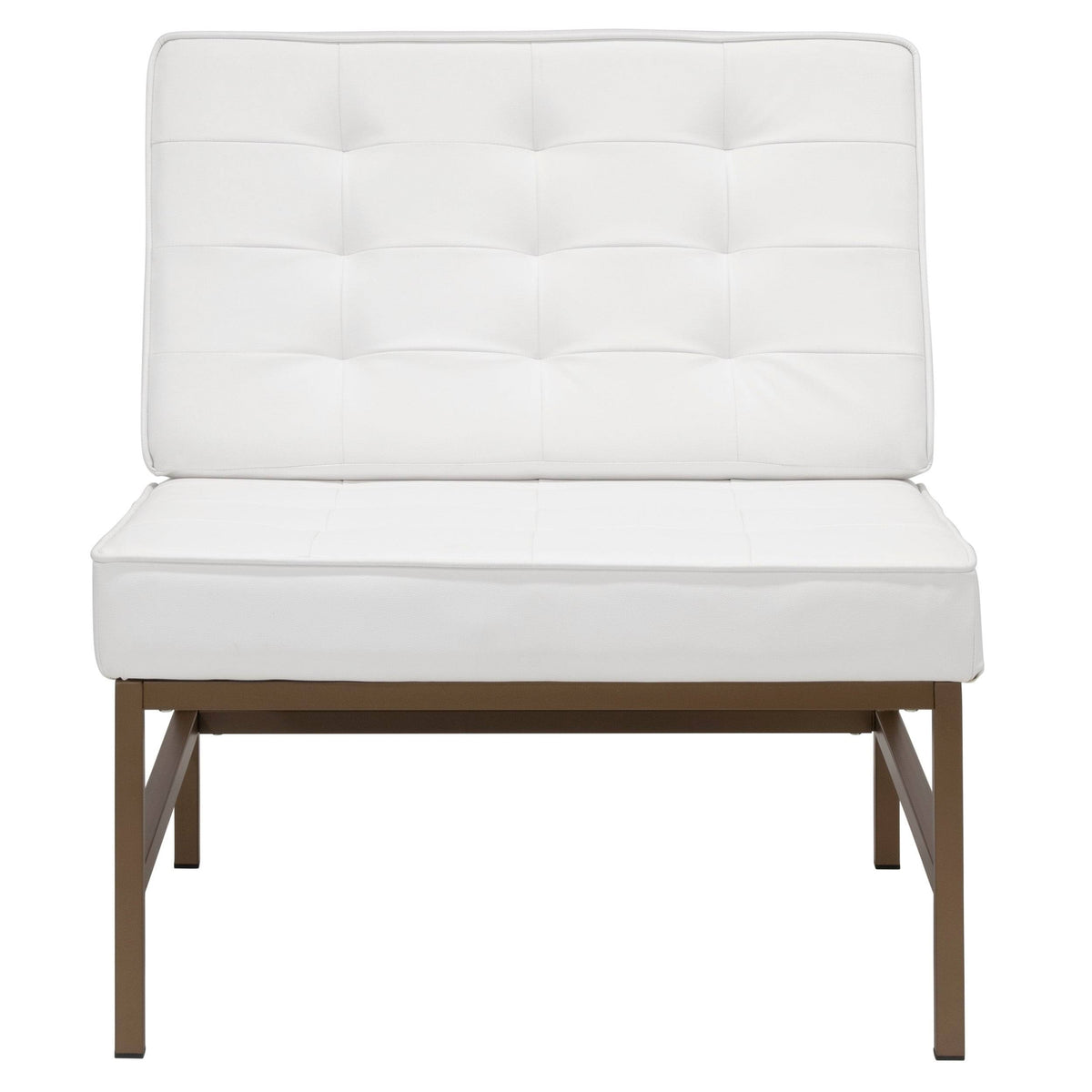 Tufted Blended Leather Accent Chair O628