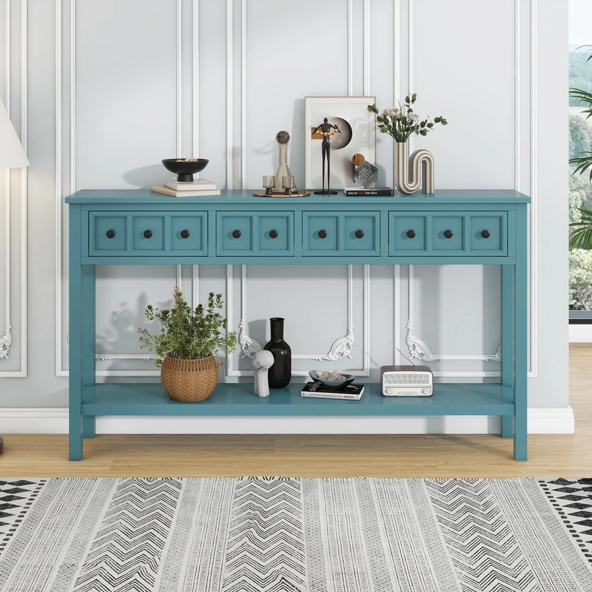 Rustic Entryway Console Table O16445