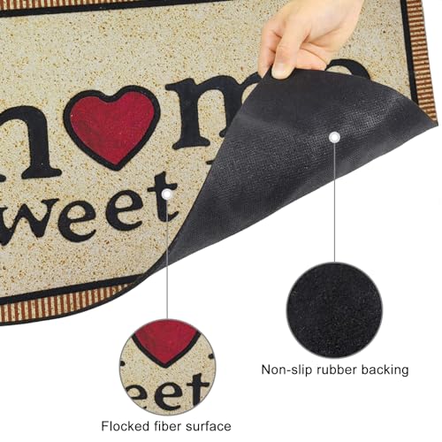 Welcome Mat 17x 30 Inch Non Slip Rubber Back Door Mat Y7764