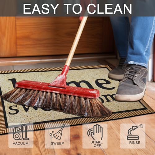 Welcome Mat 17x 30 Inch Non Slip Rubber Back Door Mat Y7764