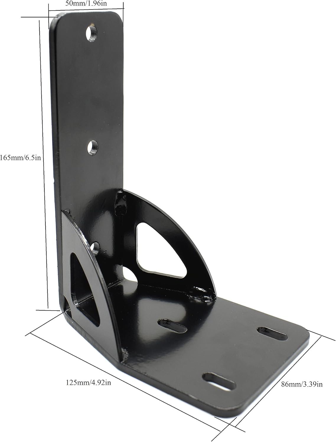 Awning Bracket Replacement, 50mm Wide, 8mm Pre-drilled Holes, Pair Pack of 2 W449383