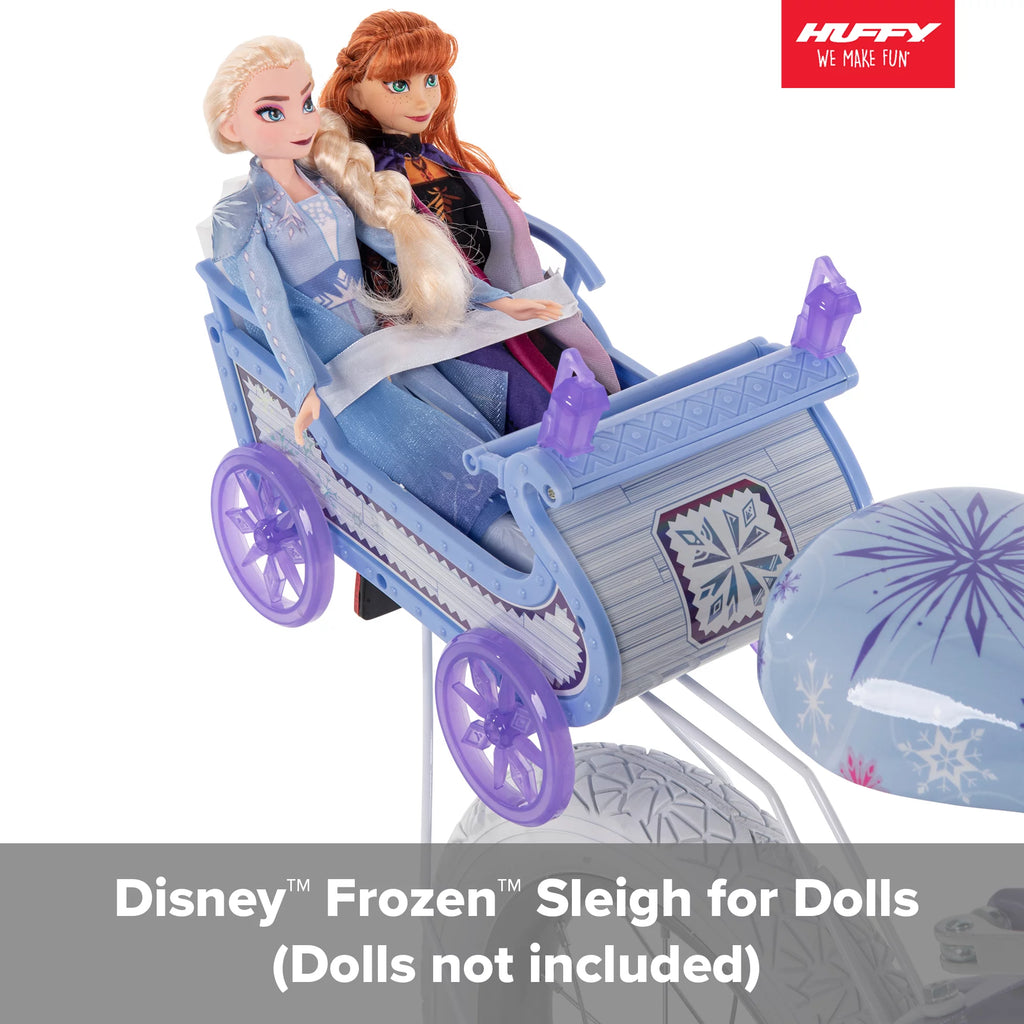 12 in. Bike with Doll Carrier Sleigh, White and Purple K734363