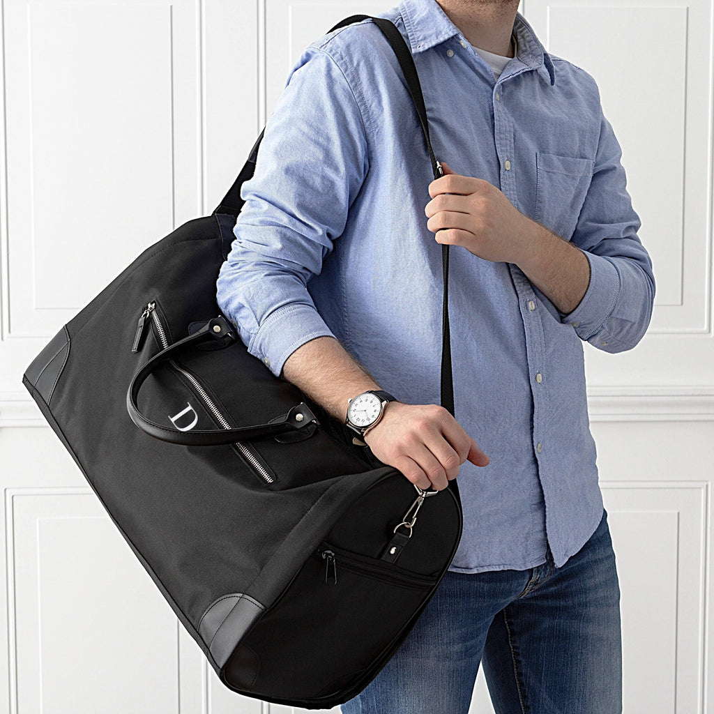 Black Microfiber Convertible Garment Bag N985742