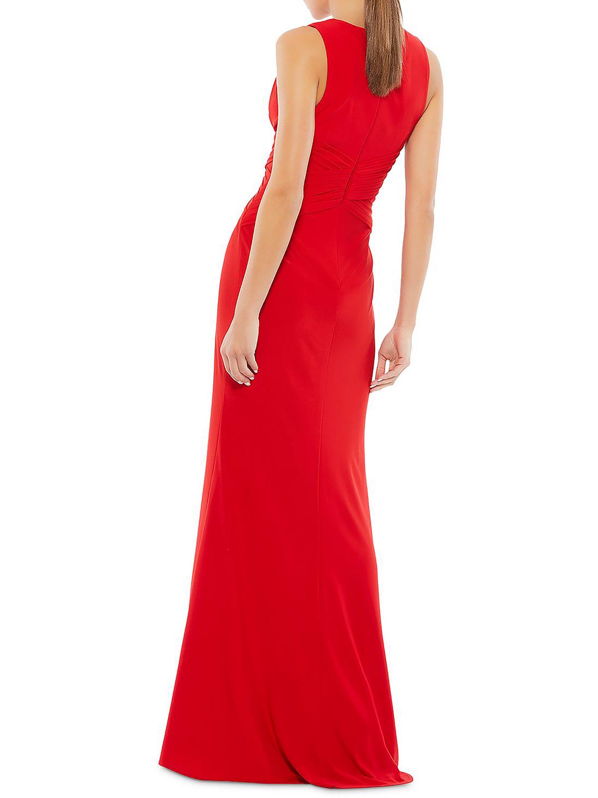 Pleated Long Evening Dress W92757