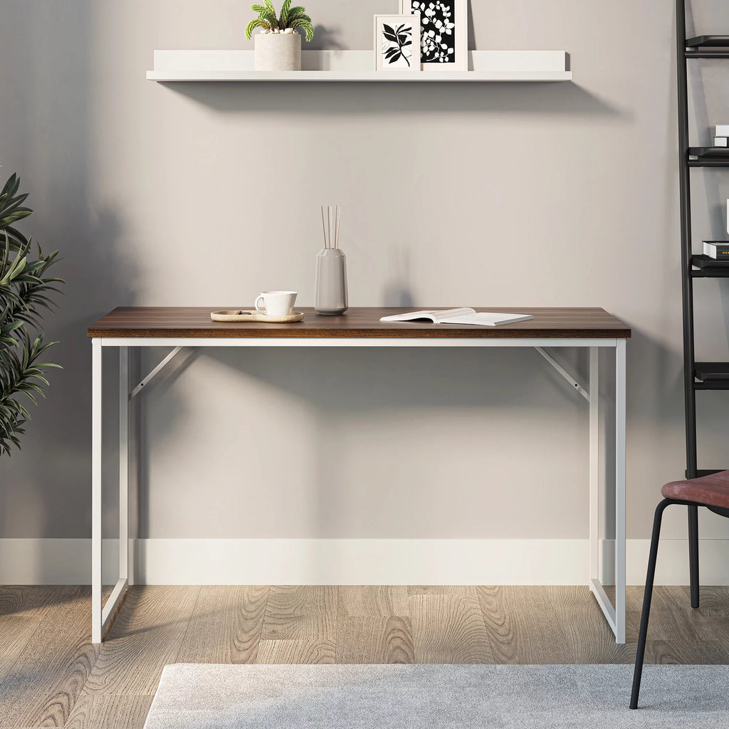 Computer Desk with White Frame H75297