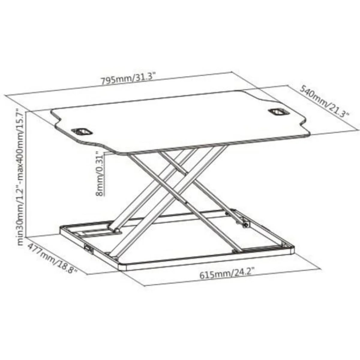 Height Adjustable Standing Desk Y40493