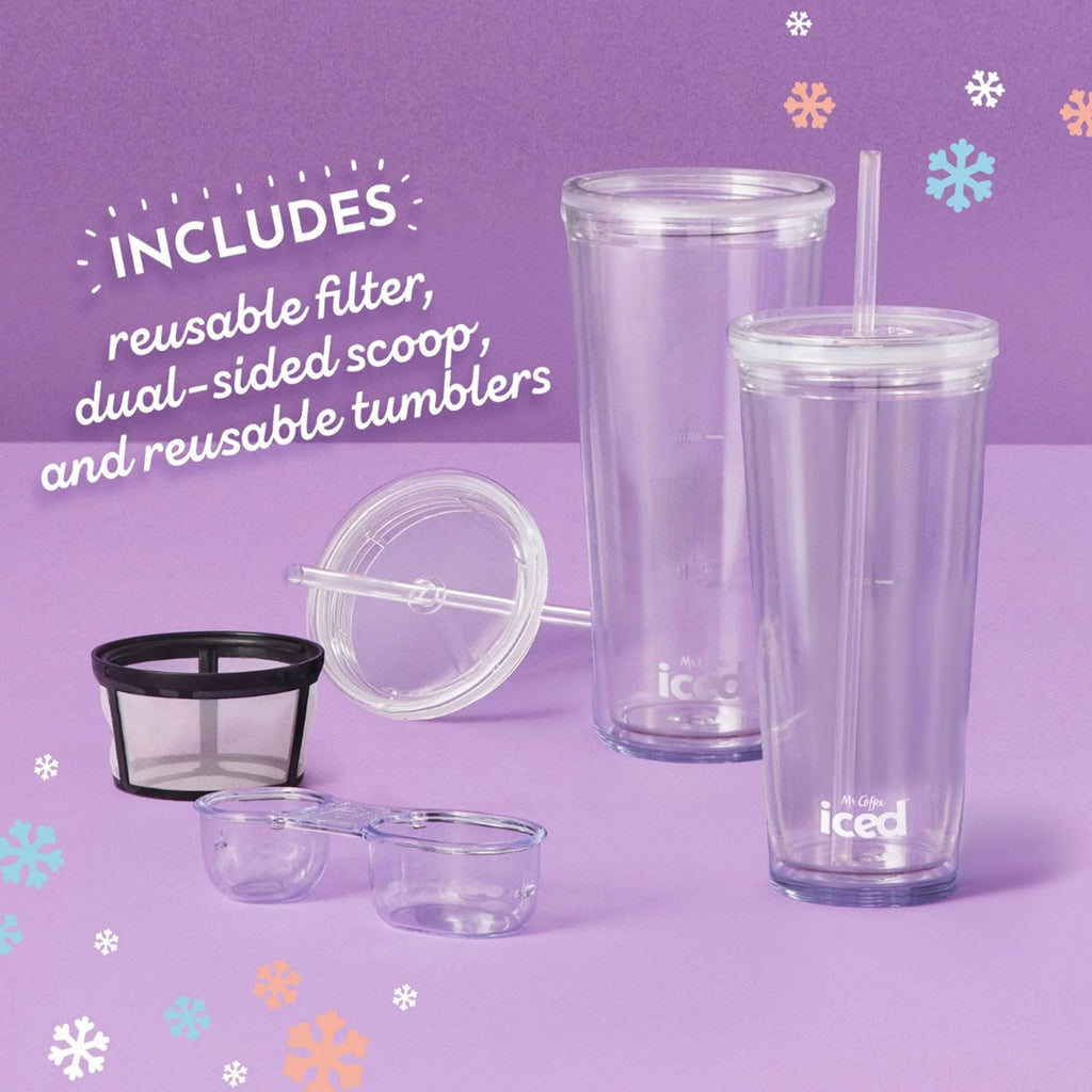 Single-Serve Iced and Hot Coffee Maker & Blender with 2 Tumblers S790158