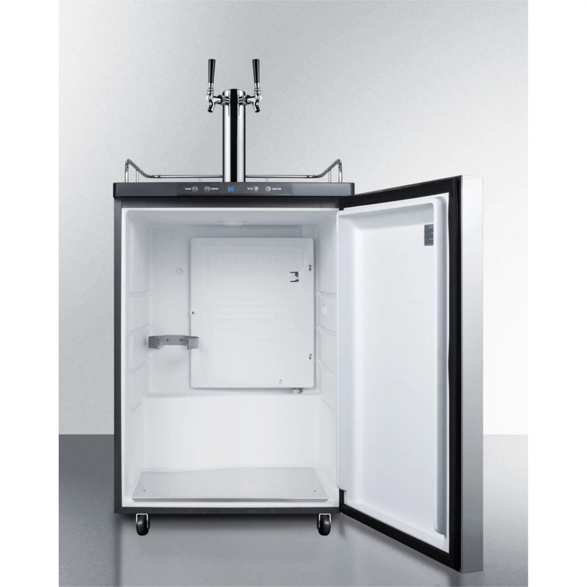 24 Built In Beer Dispenser with Twin Taps Q4584