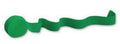 Emerald Green Crepe Streamer, 500 ft (Case of 12) H8987