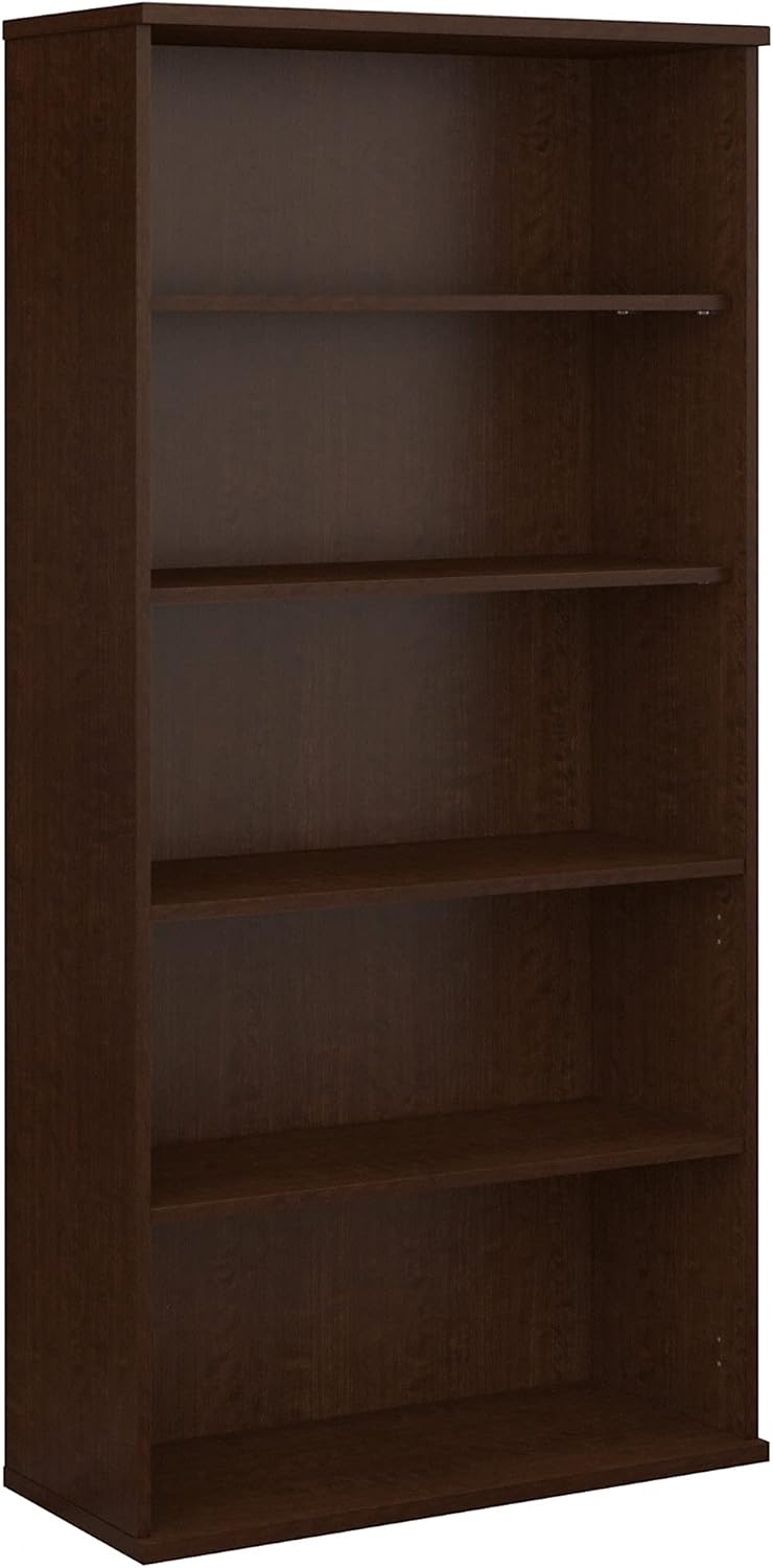 36W 5 Shelf Mahogany Bookcase O68344