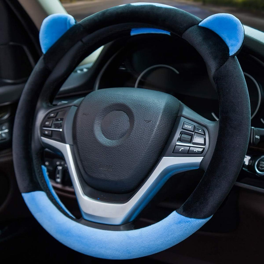 Pink Plush Car Steering Wheel Cover R425363