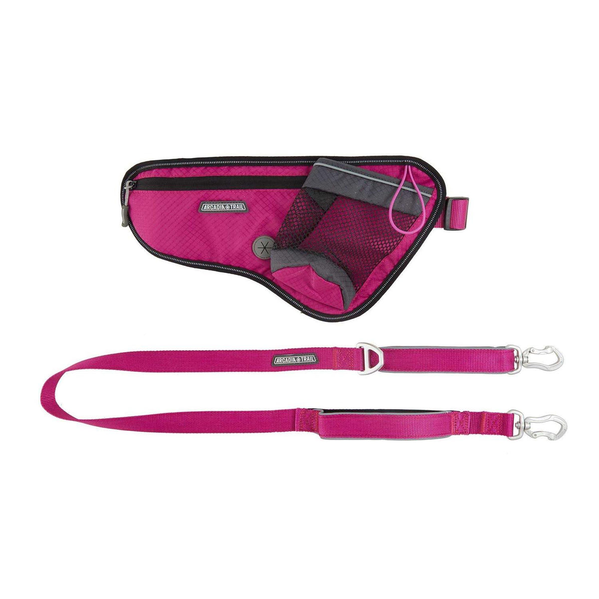 Hands-Free Dog Leash and Waist Belt Pouch L207