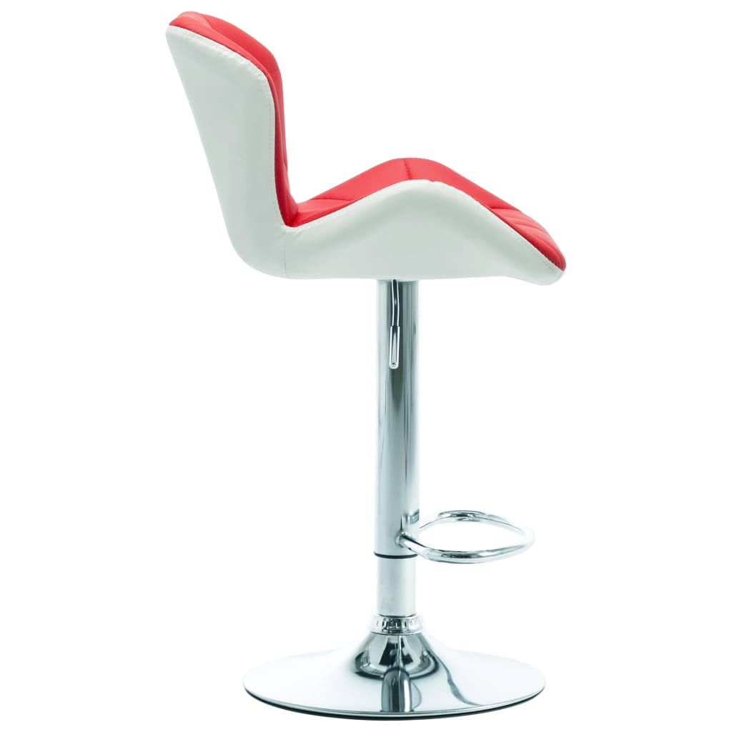 Orange Faux Leather Bar Stool N69816