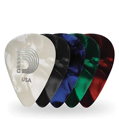 Medium Celluloid Guitar Picks, 100 pack Q305496