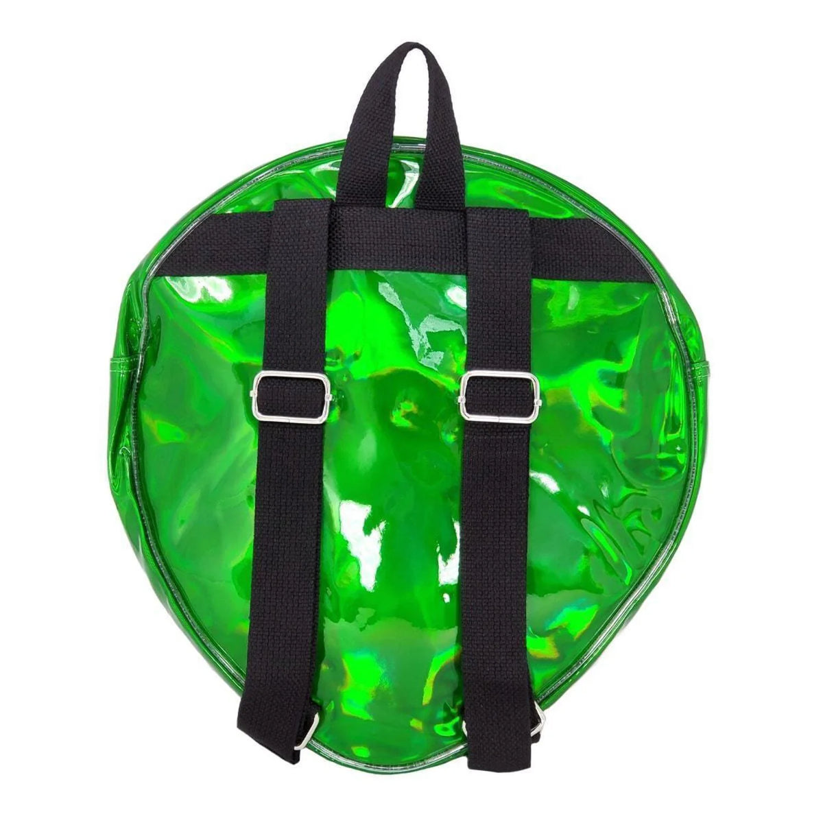 Green Alien Head Vinyl Backpack V365228