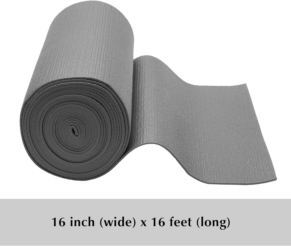 Grey 16 inch x 16 feet 3mm Thick Non-Slip Drawer Liner V675