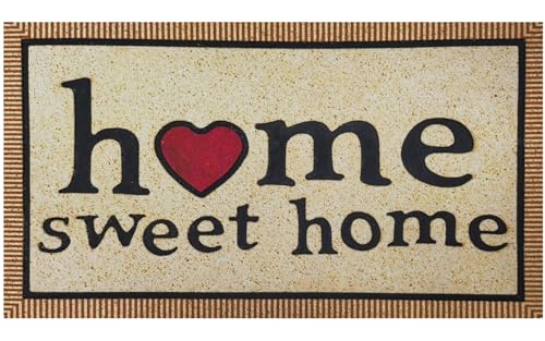 Welcome Mat 17x 30 Inch Non Slip Rubber Back Door Mat Y7764