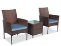 3 Piece Rattan Outdoor Furniture Set with Table G132