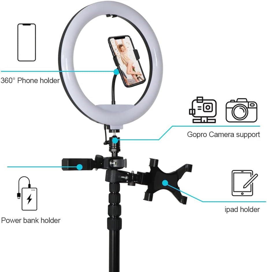 27'' 360 Photo Booth Machine with Ring Light T92987