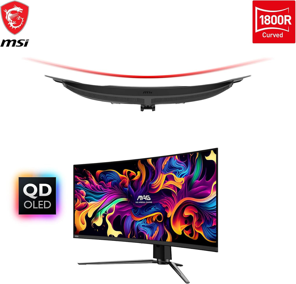 34-inch Curved OLED Gaming Monitor, 3440 x 1440, 240Hz, Height Adjustable D971435