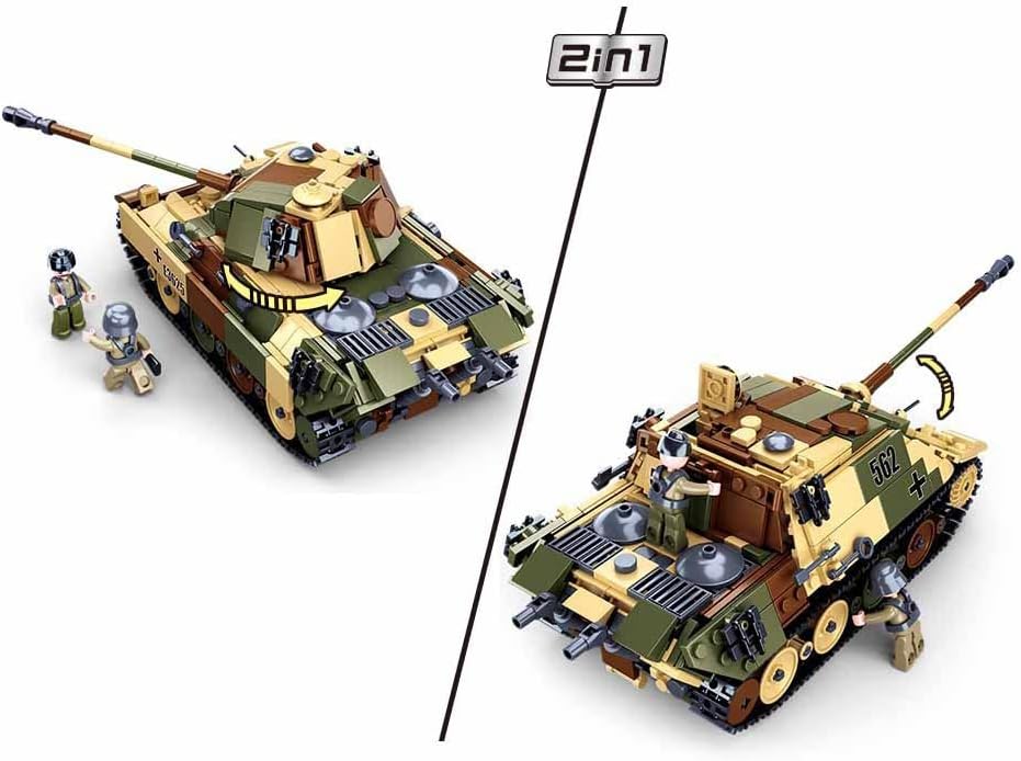 725 PCS Army Building Block Model with 3 Soldier Figures H270