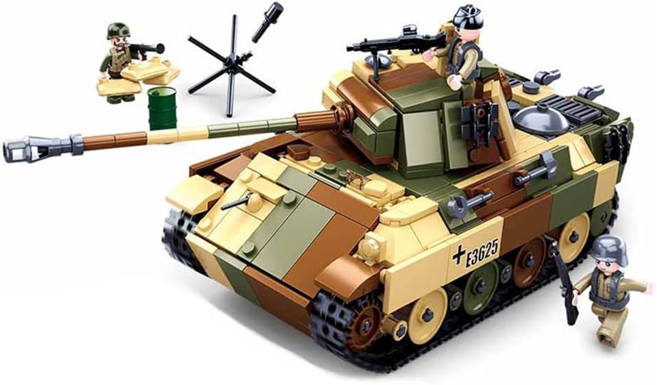 725 PCS Army Building Block Model with 3 Soldier Figures H270