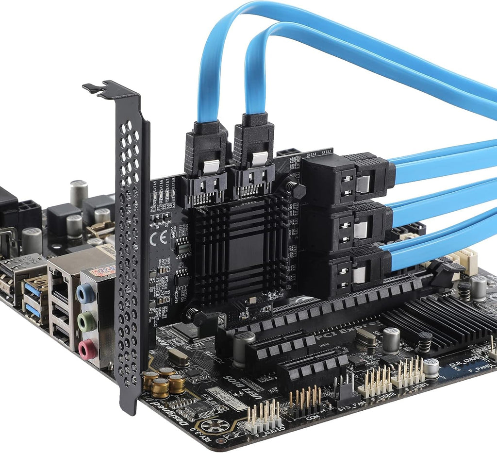 PCIe SATA Card 8 Ports Expansion Card I22206