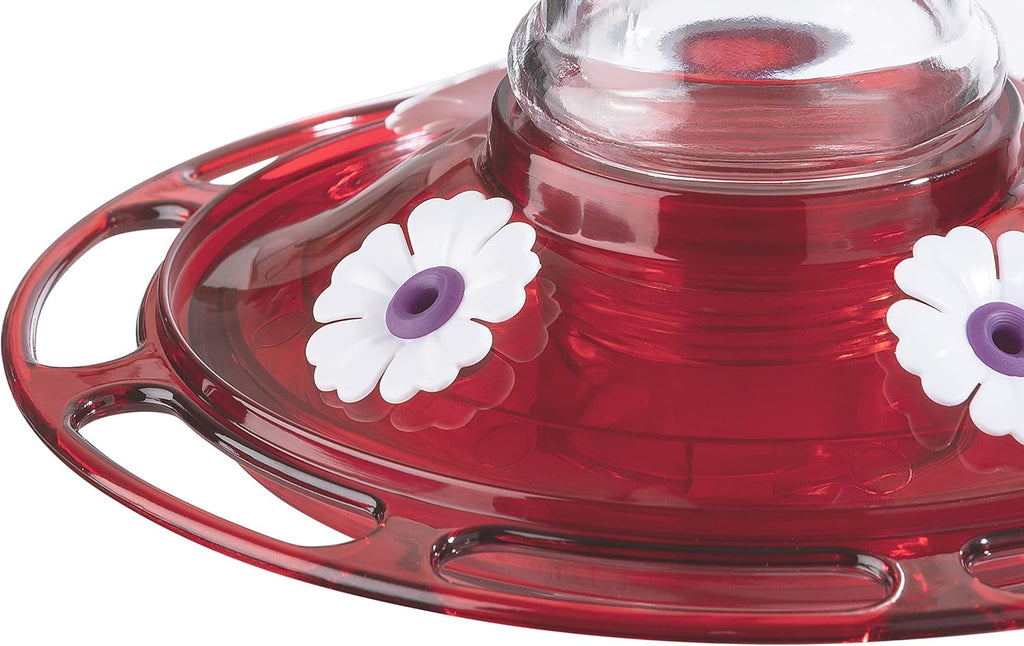 Glass Hummingbird Feeder, 5 Feeding Stations, 20 Ounces N898976