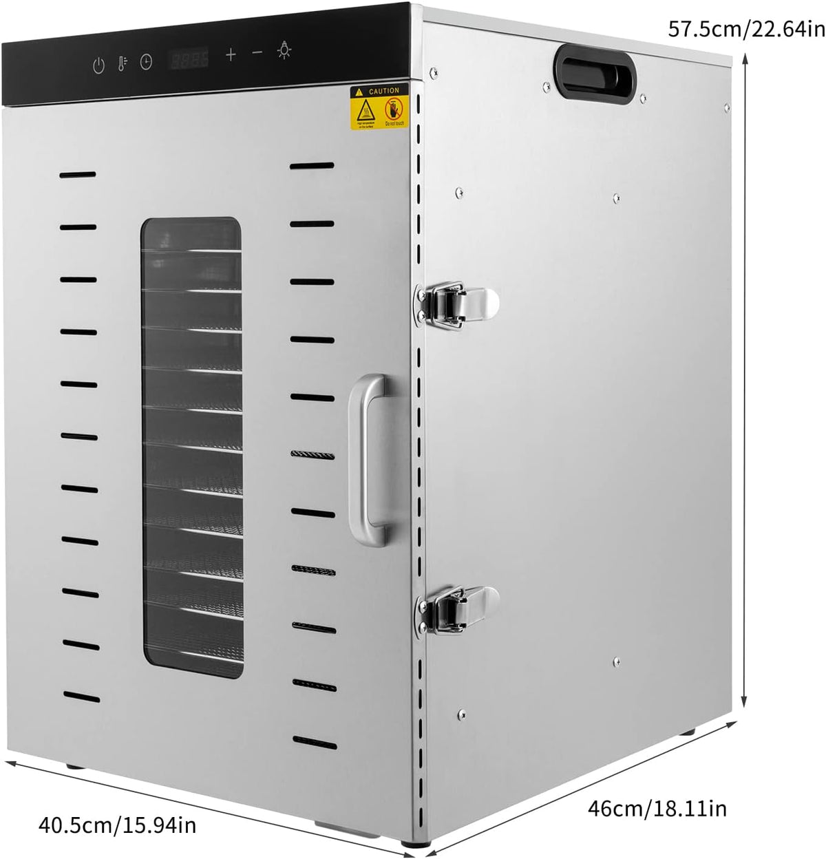 16 Trays Stainless Steel Food Dehydrator T708570