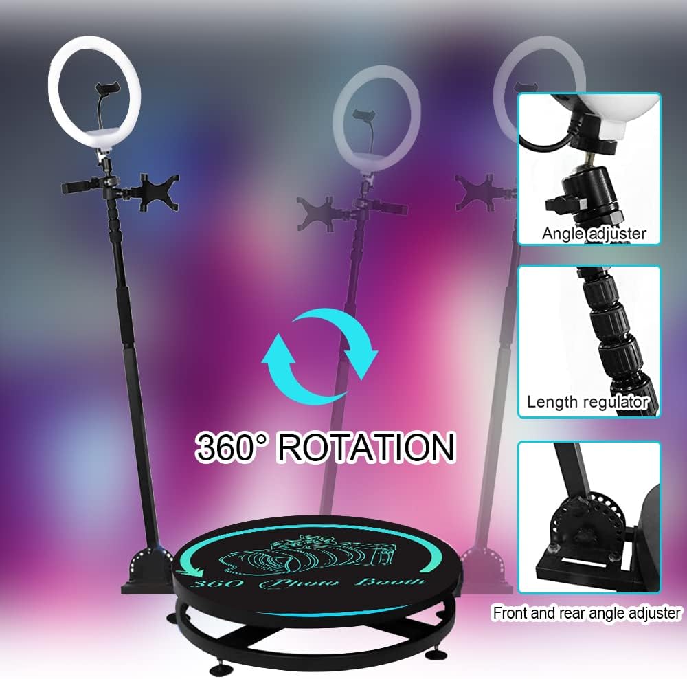 27'' 360 Photo Booth Machine with Ring Light T92987