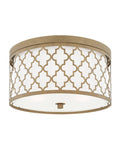 3 Light Flush Mount Brushed Gold X8465