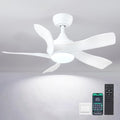 White 36 Inch Ceiling Fan with Remote Control K901201